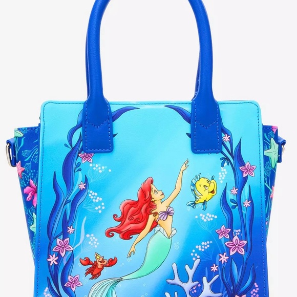 Loungefly The Little Mermaid Trio Sea Mini Satchel Bag NEW - Picture 1 of 4